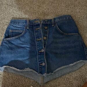 Jean button up carmar skirt